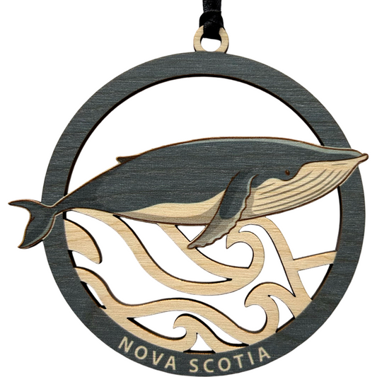 Humpback Wave Nova Scotia Ornament