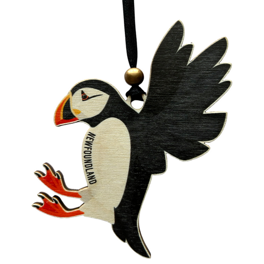 Shaped Puffin Newfoundland Ornament