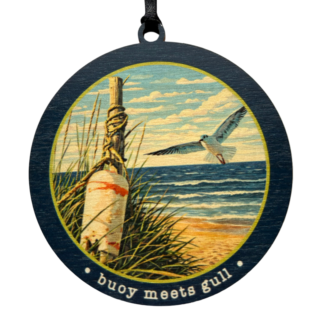Buoy Meets Gull Ornament