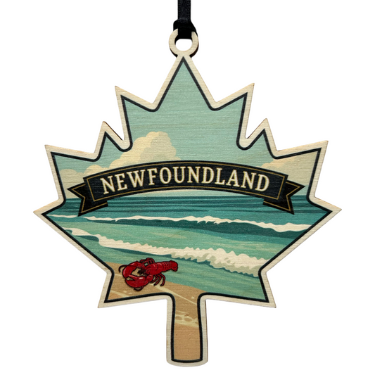Maple Leaf Lobster Newfoundland Ornament