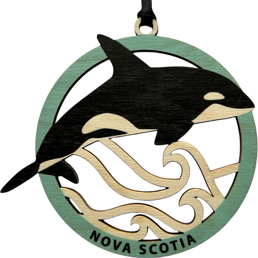Orca Wave Nova Scotia Ornament