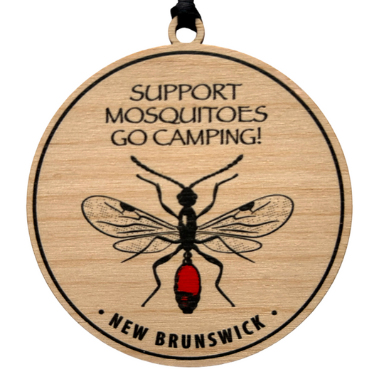Support Mosquitoes – Go Camping! New Brunswick Ornament
