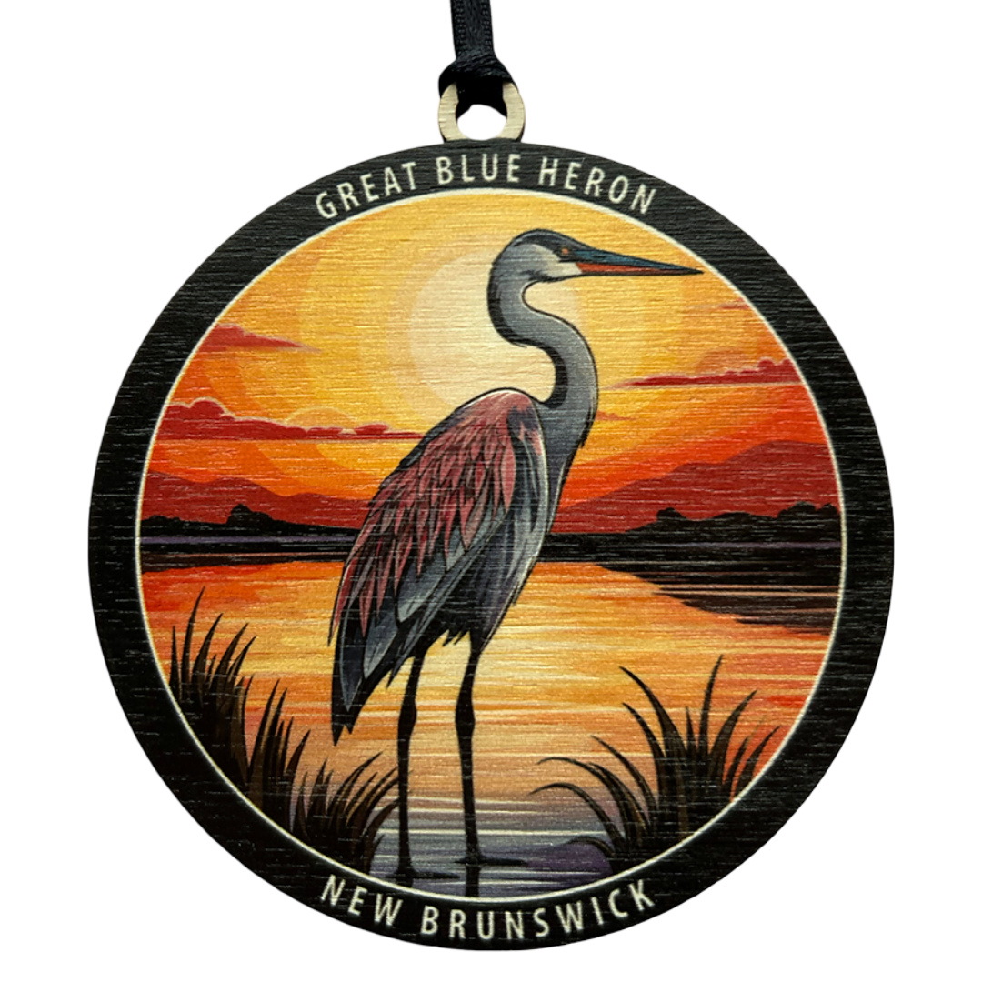 Great Blue Heron New Brunswick Ornament