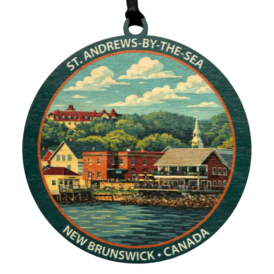 St. Andrews-by-the-Sea Teal New Brunswick Ornament