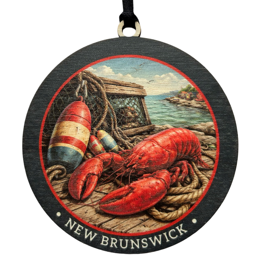 Atlantic Lobster Dock New Brunswick Ornament