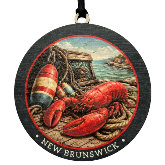 Atlantic Lobster Dock New Brunswick Ornament