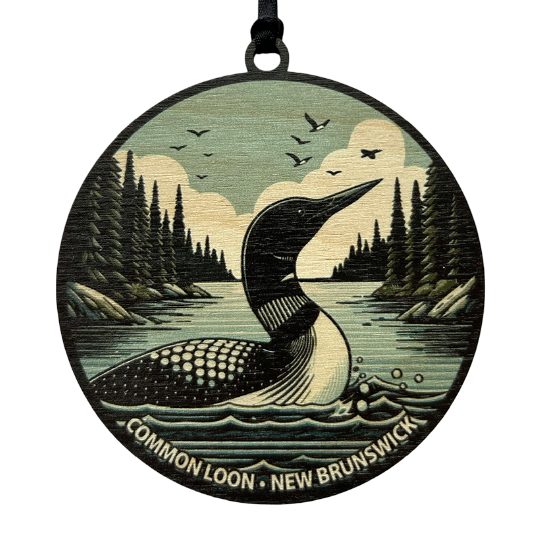 Graphic Loon New Brunswick Ornament