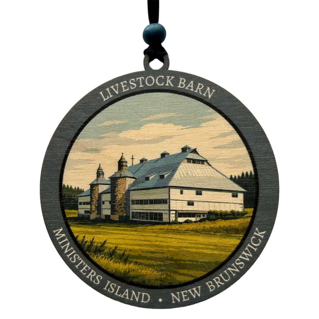 Livestock Barn Ministers Island New Brunswick Ornament