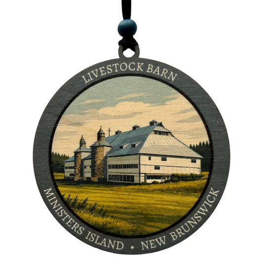 Livestock Barn Ministers Island New Brunswick Ornament