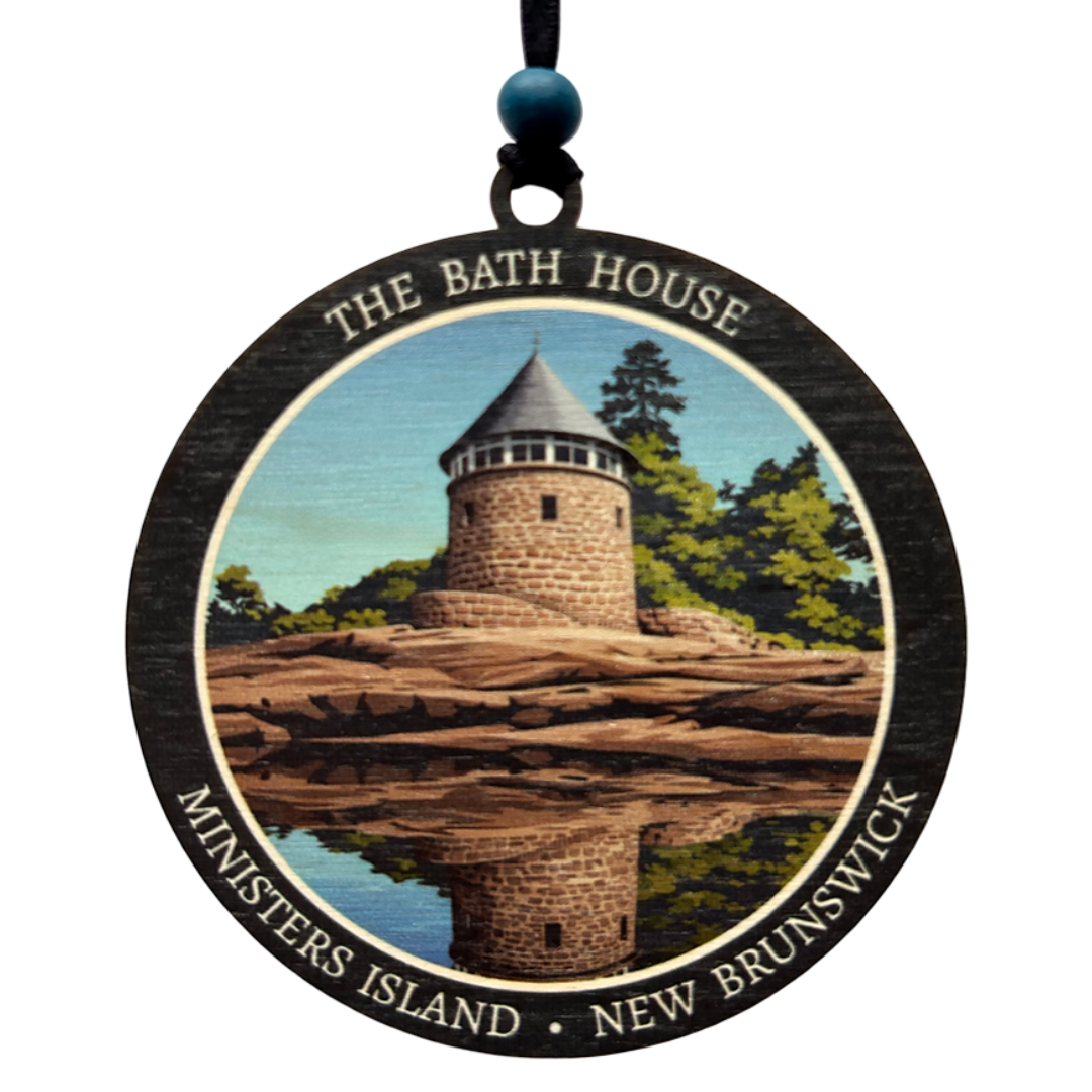 Bath House Ministers Island New Brunswick Ornament