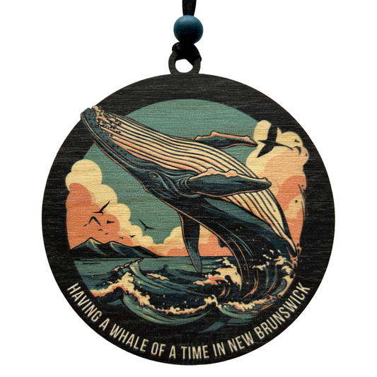 Breaching Humpback New Brunswick Ornament