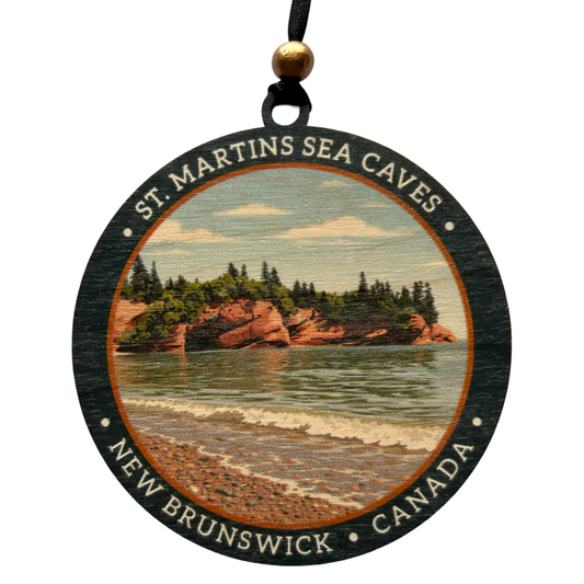 Sea Caves of St. Martins New Brunswick Ornament