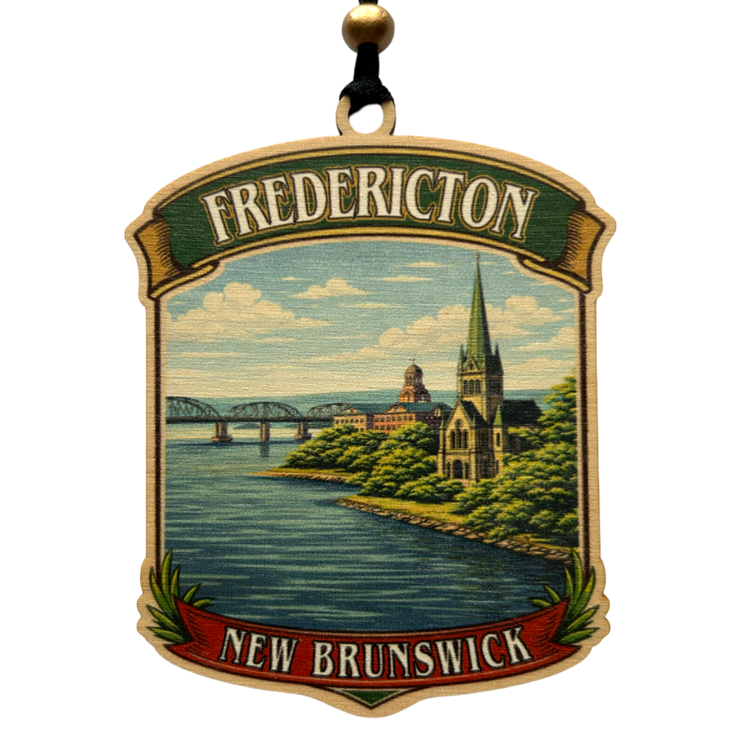 Fredericton Crest New Brunswick Ornament
