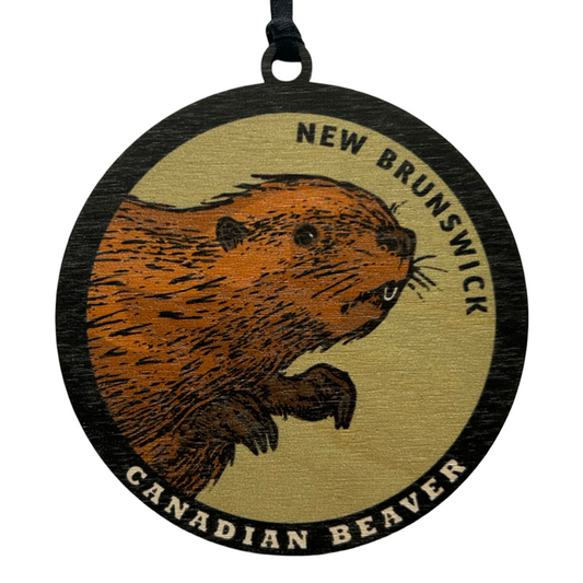 Canadian Beaver New Brunswick Ornament