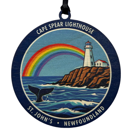 Cape Spear Rainbow Ornament