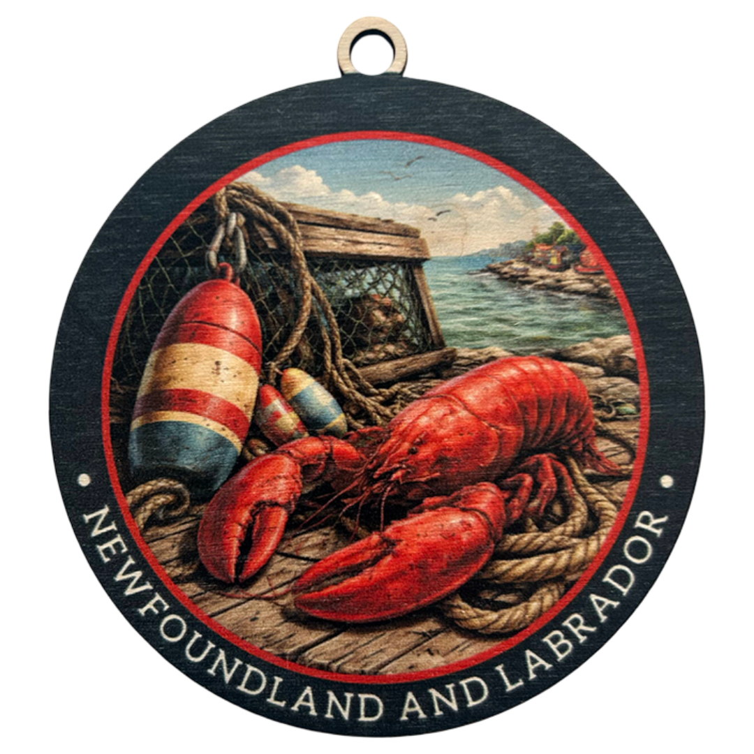 Lobster Dock Newfoundland and Labrador Ornament
