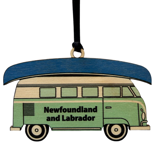 Mint Camper Van Newfoundland and Labrador Ornament