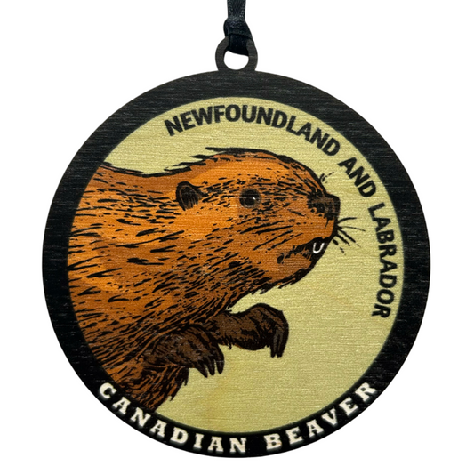 Canadian Beaver Newfoundland and Labrador Ornament