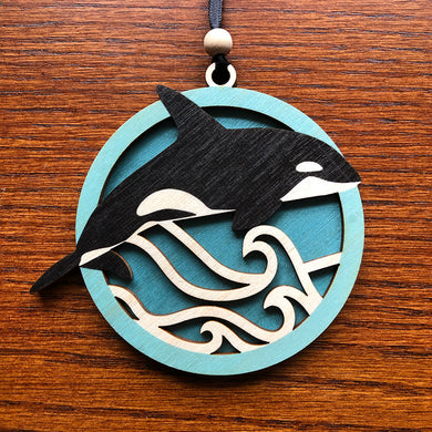 Double Layered Orca Ornament