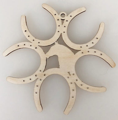 Circle of Horseshoes Ornament