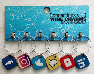Connections Wine Charms Sets