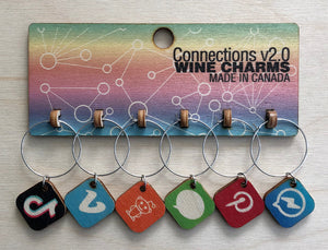 Connections Wine Charms Sets