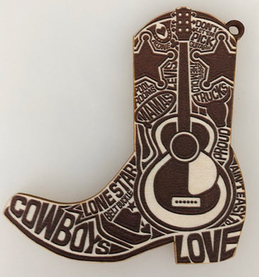 Cowboy Boot Ornament