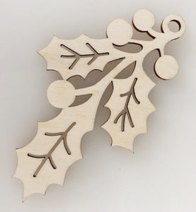 Holly Sprig Ornament