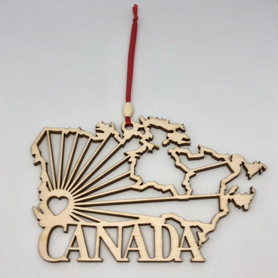 I Heart Canada Ornament