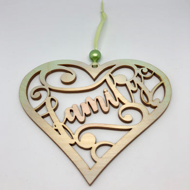 Family Heart Ornament