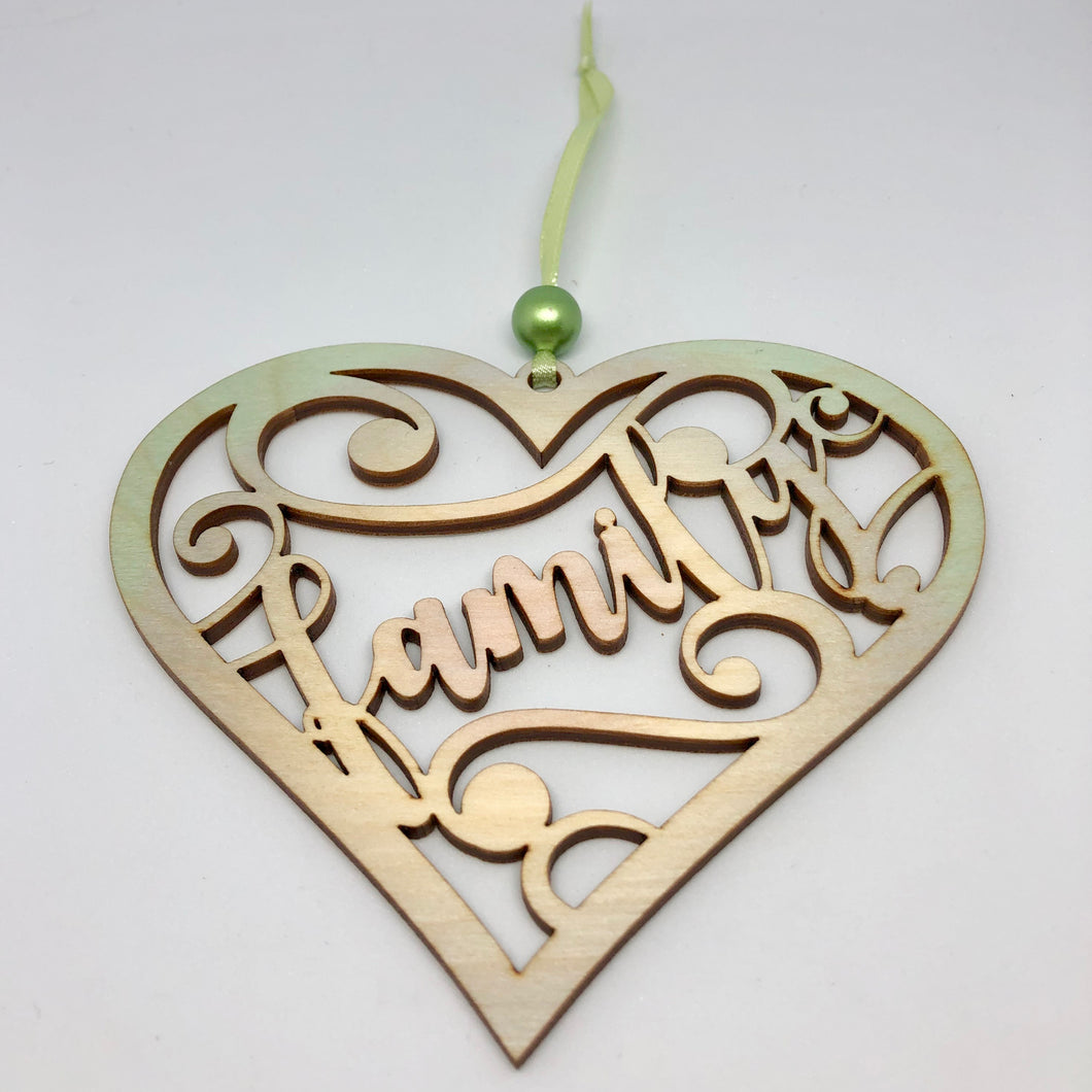 Family Heart Ornament