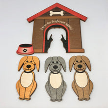 Load image into Gallery viewer, Family Dog House Fridge Magnet Set