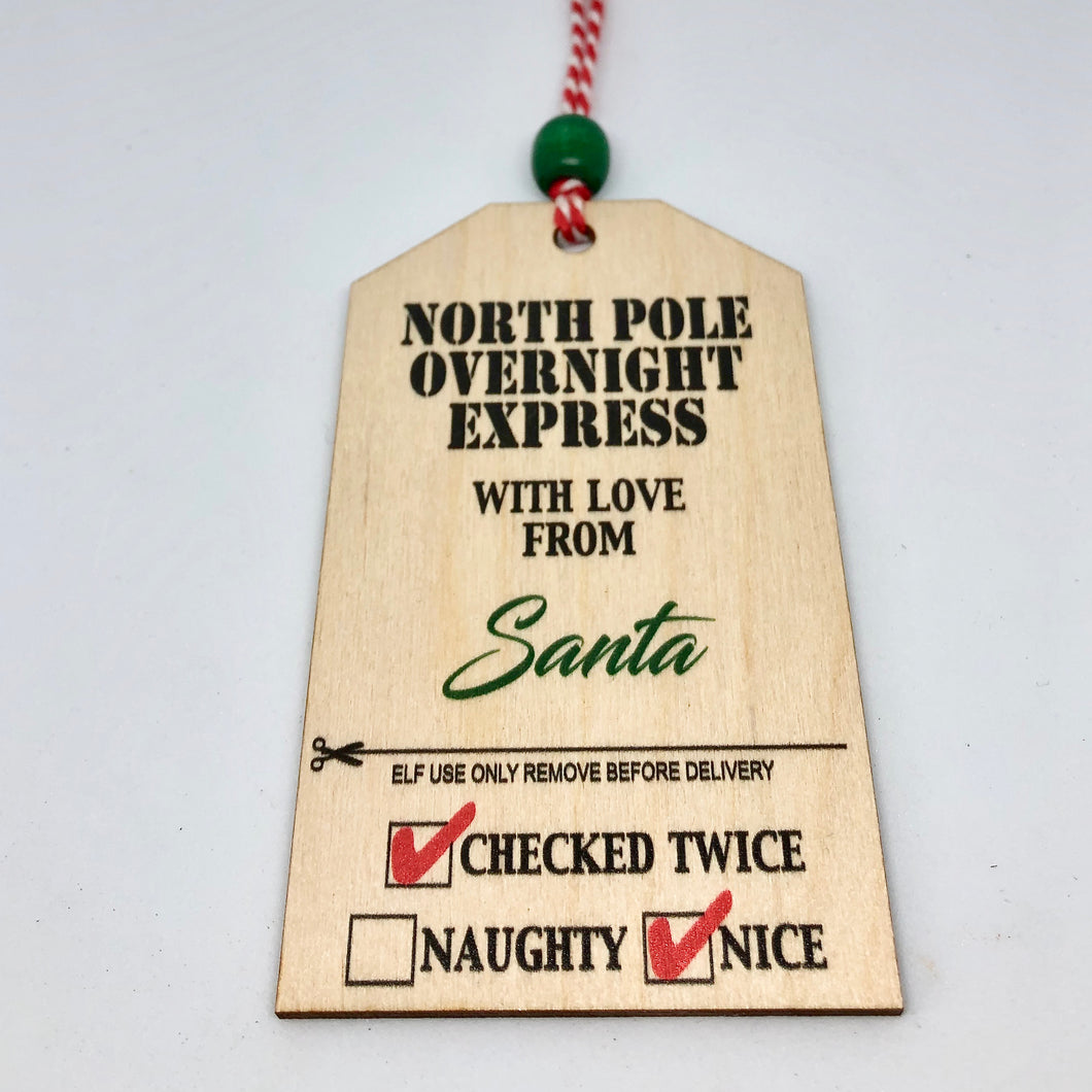 Nice Tag Ornament