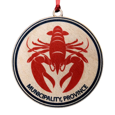 Round Lobster Ornament