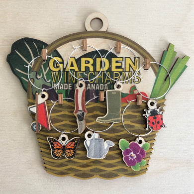 Gardening Wine Charms Set