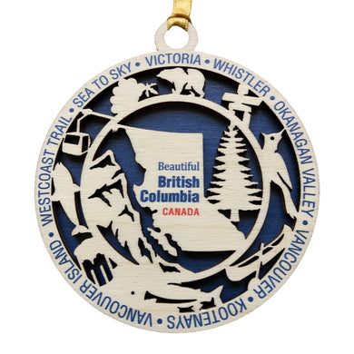 Large Layered British Columbia Ornament