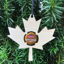 Load image into Gallery viewer, Maple Leaf Beer Cap / Bottle Cap Ornament