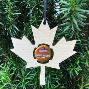 Maple Leaf Beer Cap / Bottle Cap Ornament