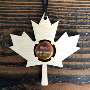 Maple Leaf Beer Cap / Bottle Cap Ornament