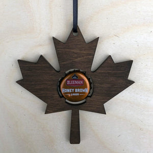 Maple Leaf Beer Cap / Bottle Cap Ornament