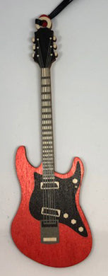 Red Guitar Ornament