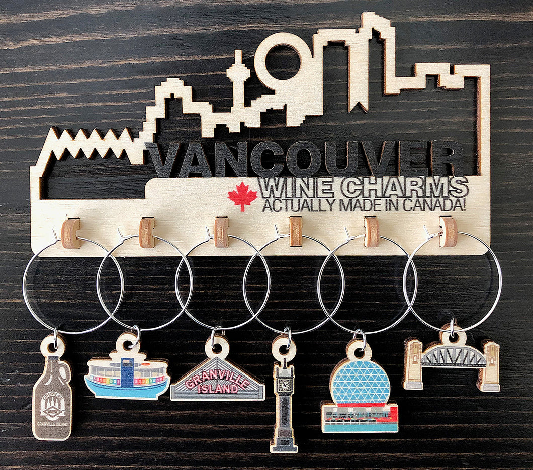 Vancouver Wine Charms Set