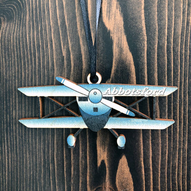 Abbotsford Biplane Ornament