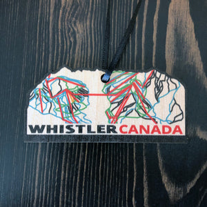 Whistler Trail Map Ornament
