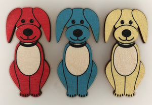 Family Dog House Fridge Magnet Set