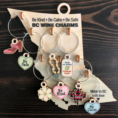 Be Kind Be Calm Be Safe - Charms Set