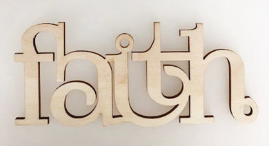 Faith Script Ornament